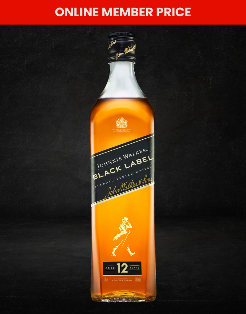 Johnnie Walker Black Label 12YO Blended Scotch 700mL